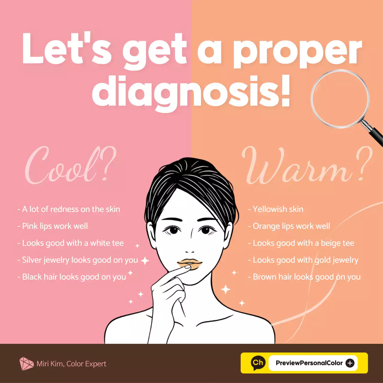 Pink Modern Skin Guide Social Media Post