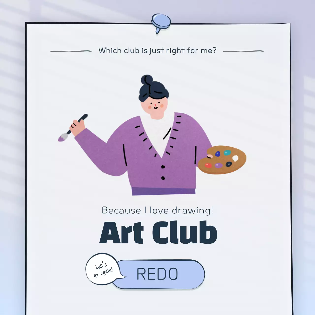 Psychometric test concept with cute illustrations