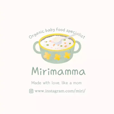Green Minimal Baby Food Promotion Instagram Post