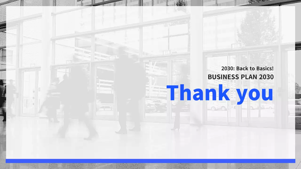 Blue Professional Business Plan Document Presentation