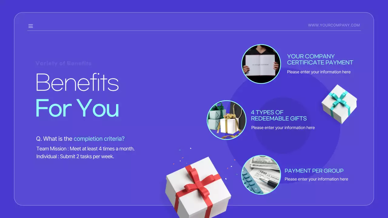 Blue Trendy Celebration Presentation