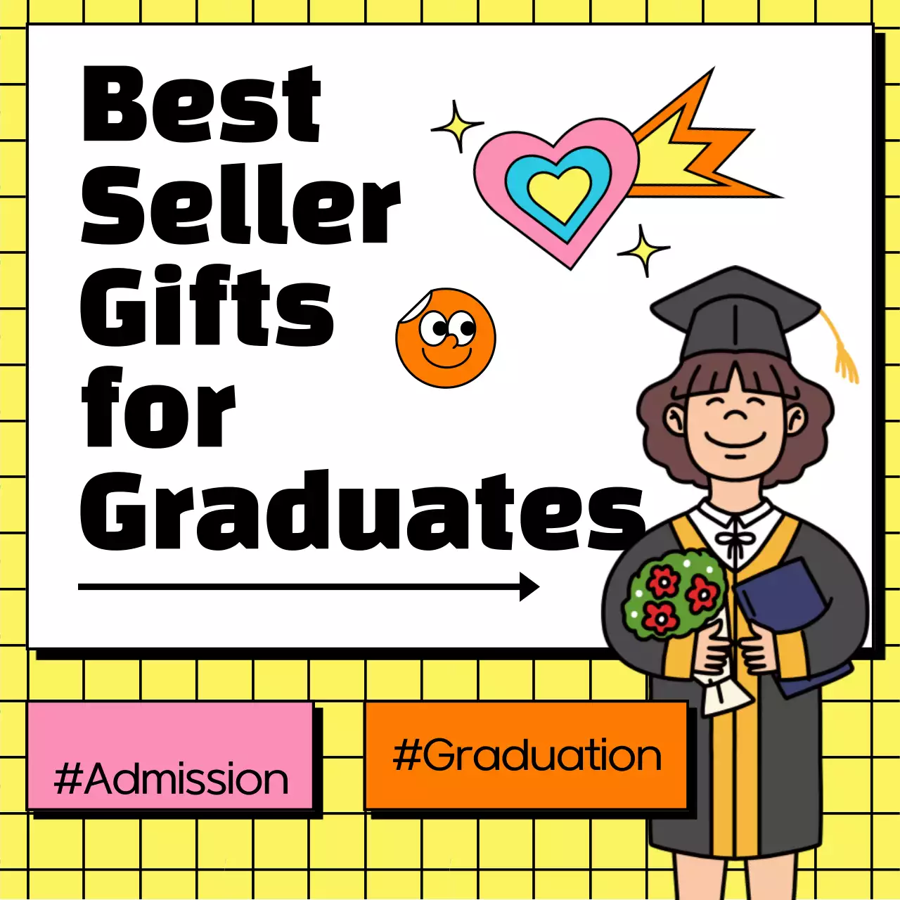 Yellow Tile White Chalkboard Kitschy Back to School Gift Ideas