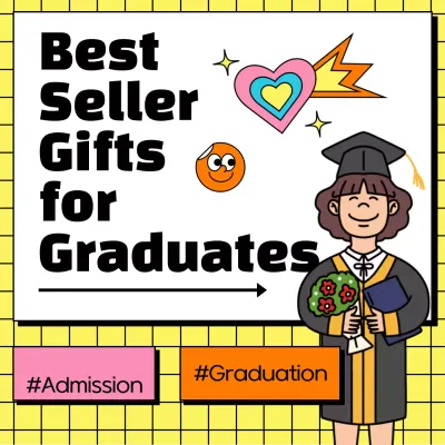 Yellow Tile White Chalkboard Kitschy Back to School Gift Ideas