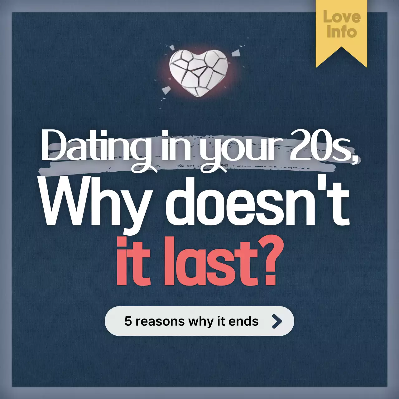 Navy Modern Dating Guide Social Media Post