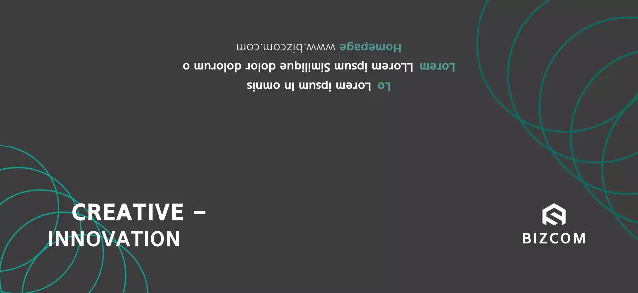 Simple bizcom in black and gray to promote your company