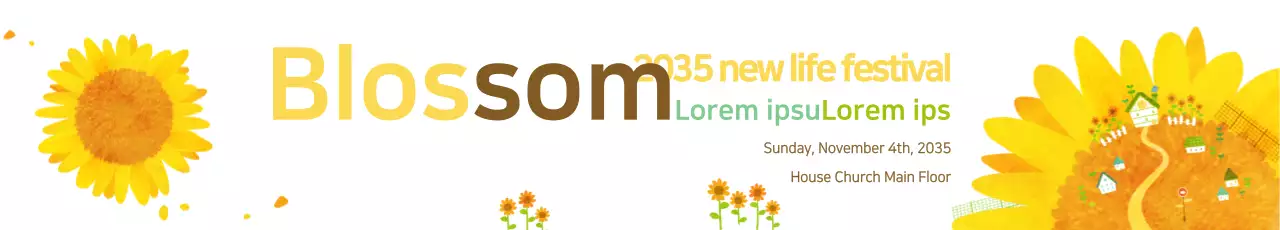 Banner de anúncio do Festival Estético Amarelo