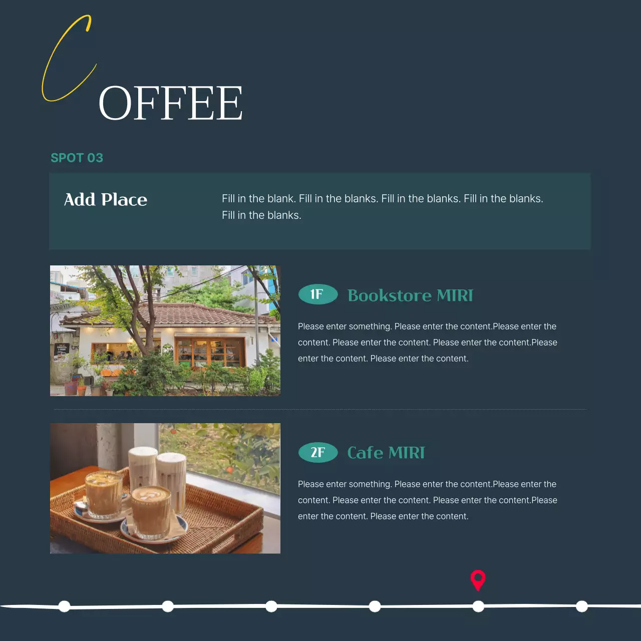 Navy Minimal Bookstore Promotion Instagram Carousel