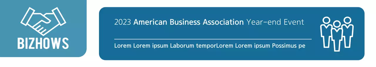 Banner de anúncio de evento empresarial profissional azul