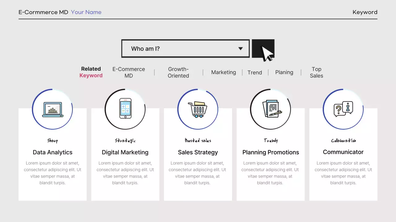 Blue Modern Ecommerce Portfolio Presentation