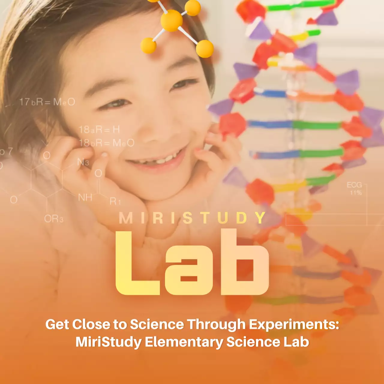 Blue Modern Science Promotion Instagram Post