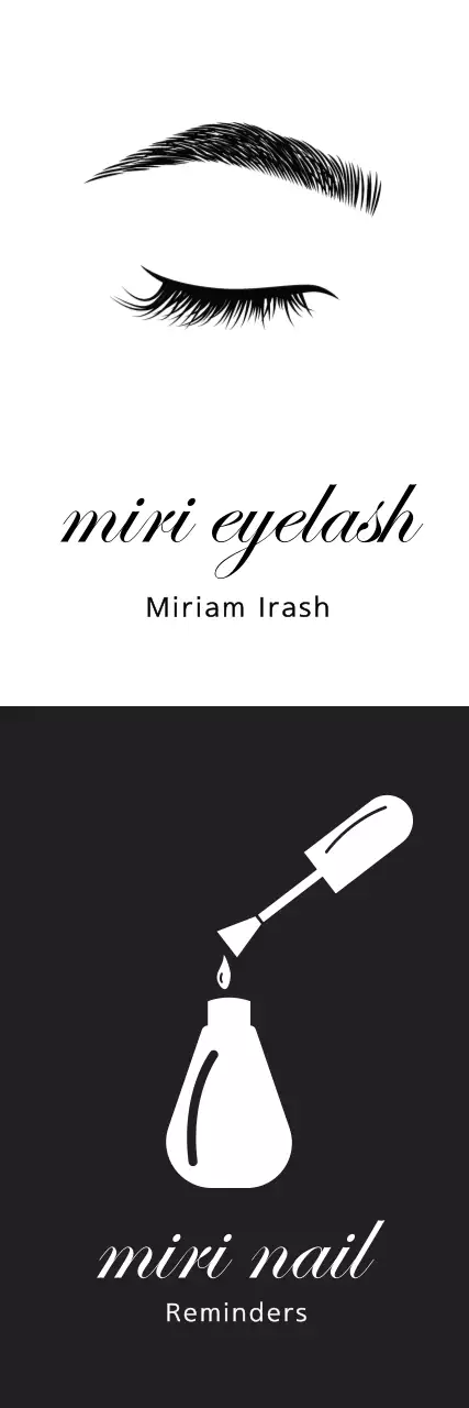 Banner promocional de beleza minimalista preta