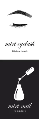 Banner promocional de beleza minimalista preta