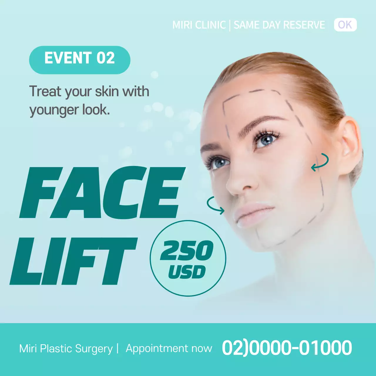 Purple Modern Plastic Surgery Promotion Instagram Post