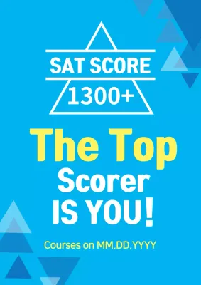 Blue Modern Sat Promotion Poster