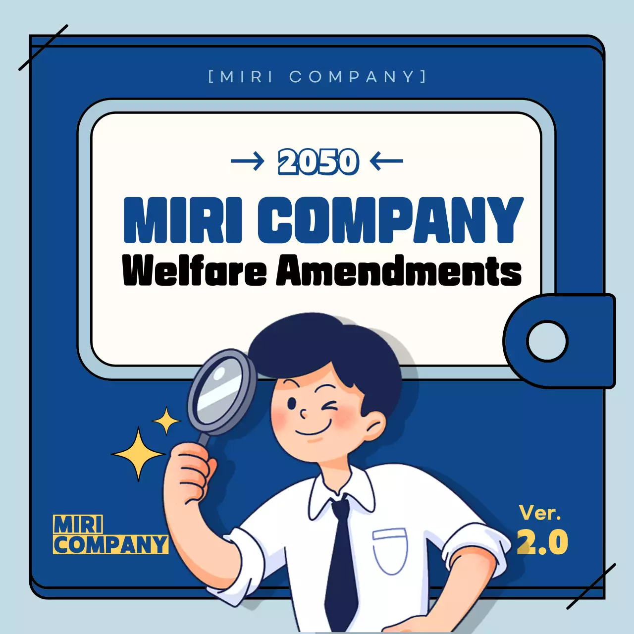Blue Modern Welfare Announcement Instagram Carousel