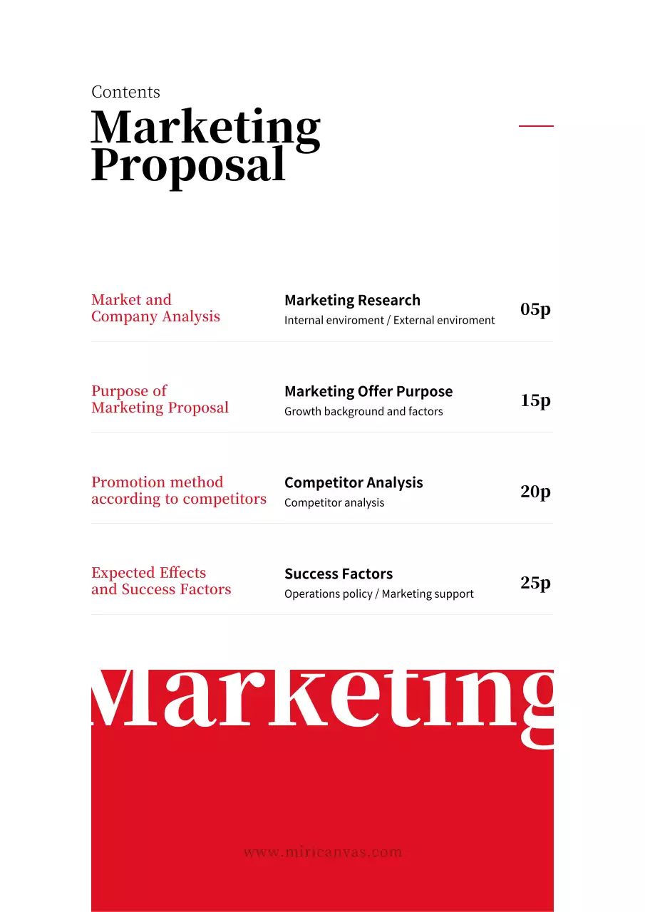 Red Professional Marketing Document
