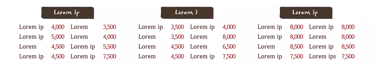 Banner de layout de mesa simples marrom