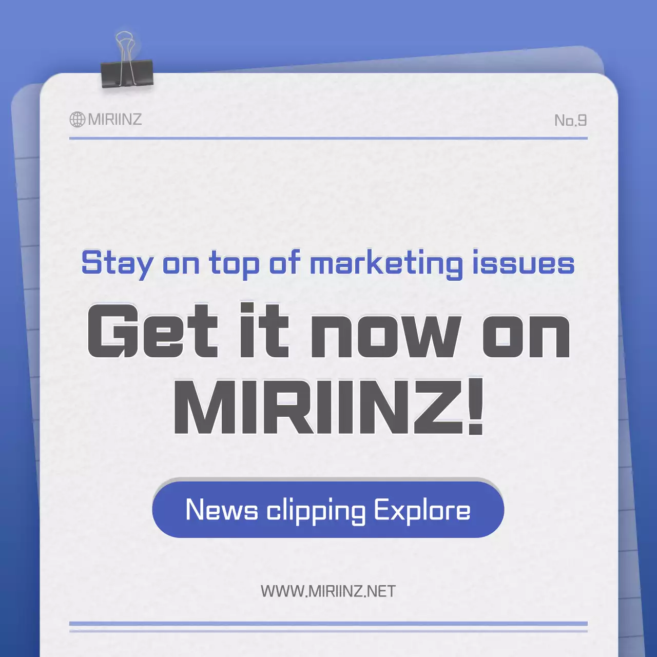 Paper Texture Card in Blue and GrayConcept NewsClipping