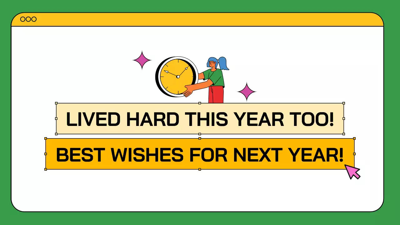 초록색과 노란색의 다채로운 웹브라우저 컨셉의 버킷리스트