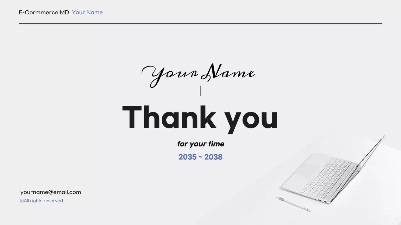 Blue Modern Ecommerce Portfolio Presentation