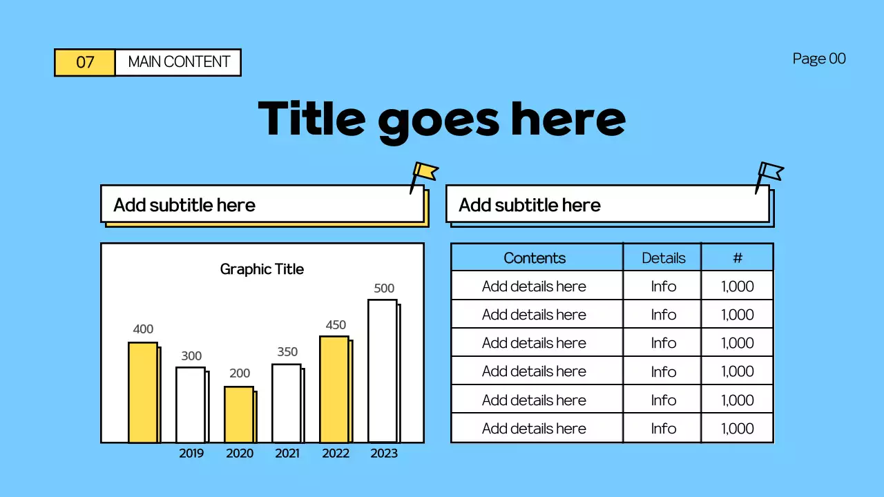 초록색과 노랑색의 학교 수업 테마
