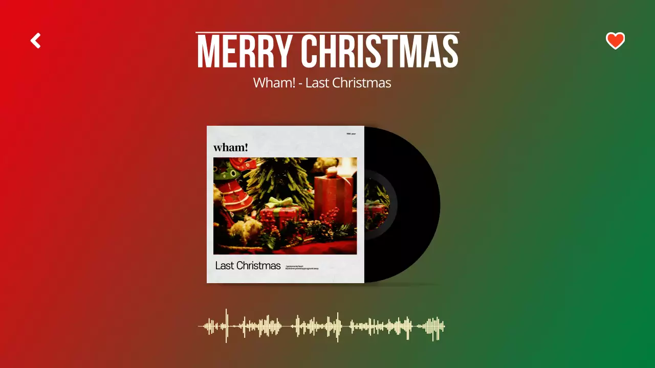 Red Vintage Christmas Playlist YouTube Thumbnail