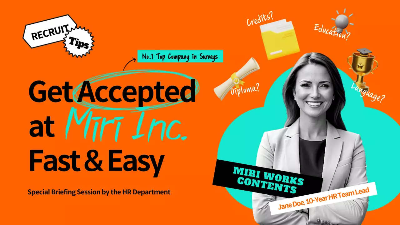 오렌지트렌디 채용홍보 유튜브 썸네일