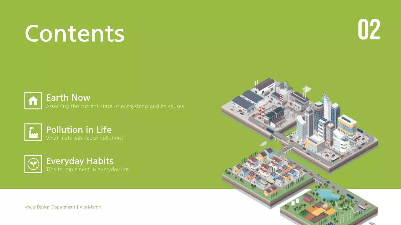Green Modern Environment Guide Presentation
