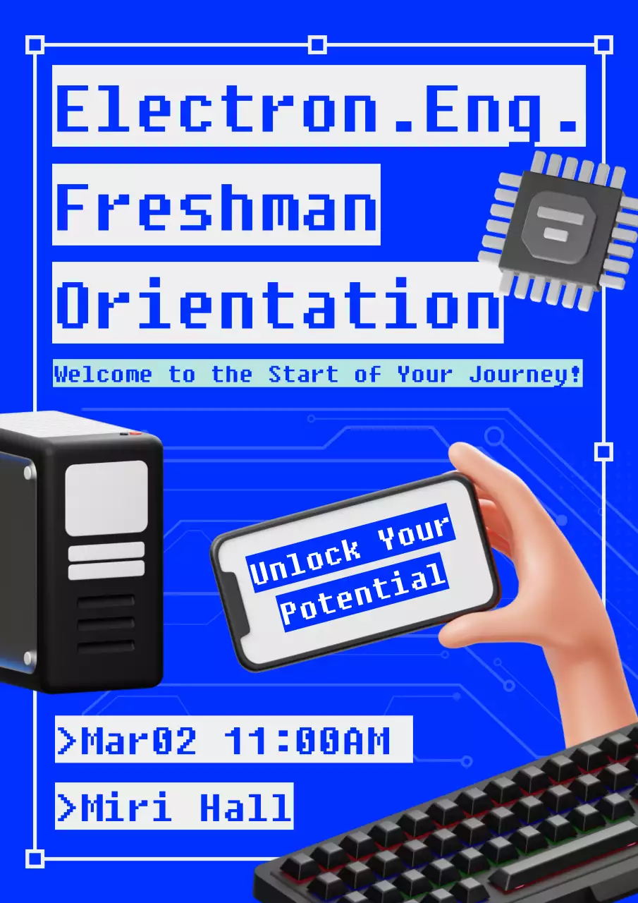 Blue Background Illustration Recruitment