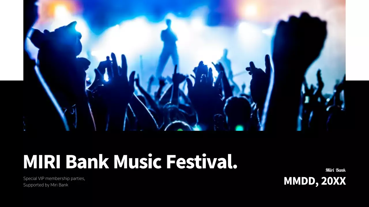 Blue Trendy Music Event Promotion Presentation