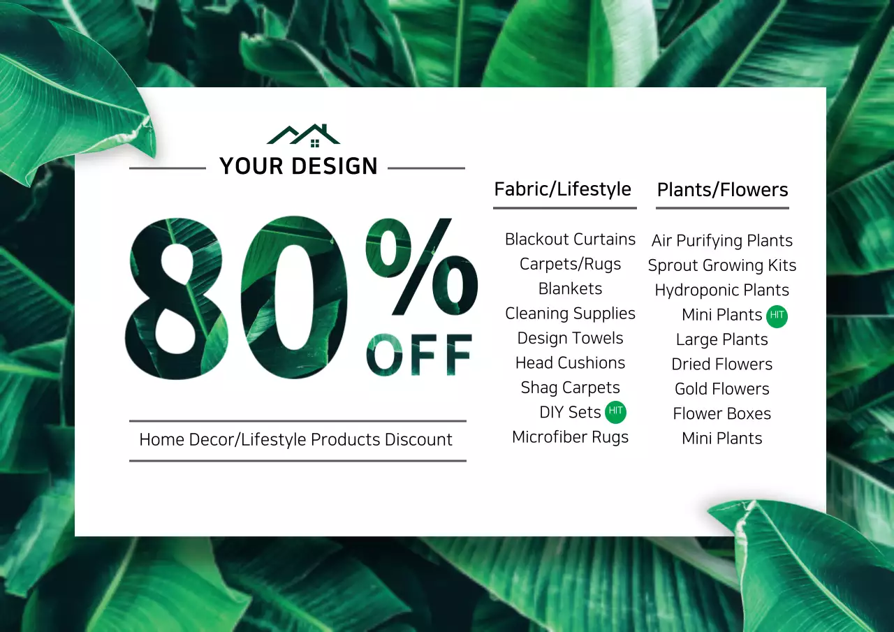 Green Modern Home Promotion Poster