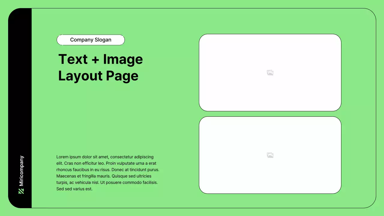 Business illustration with simple lines and green color