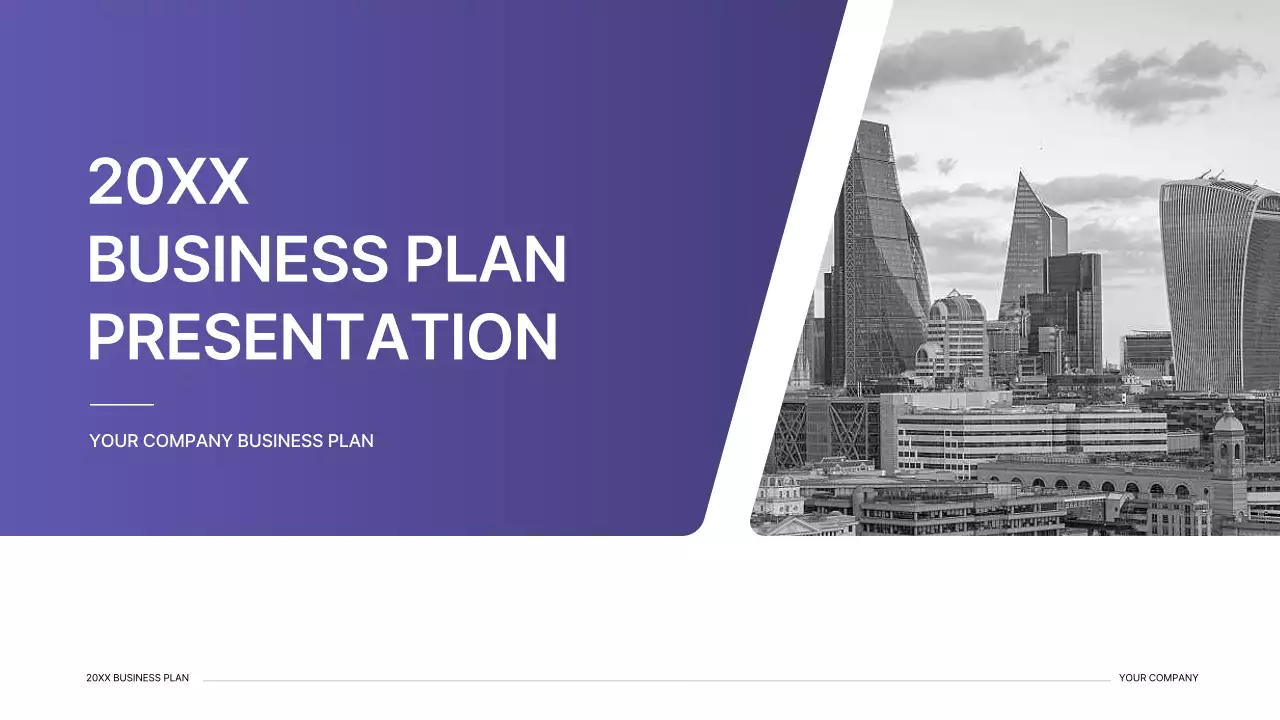 Purple Modern Business Plan Presentation