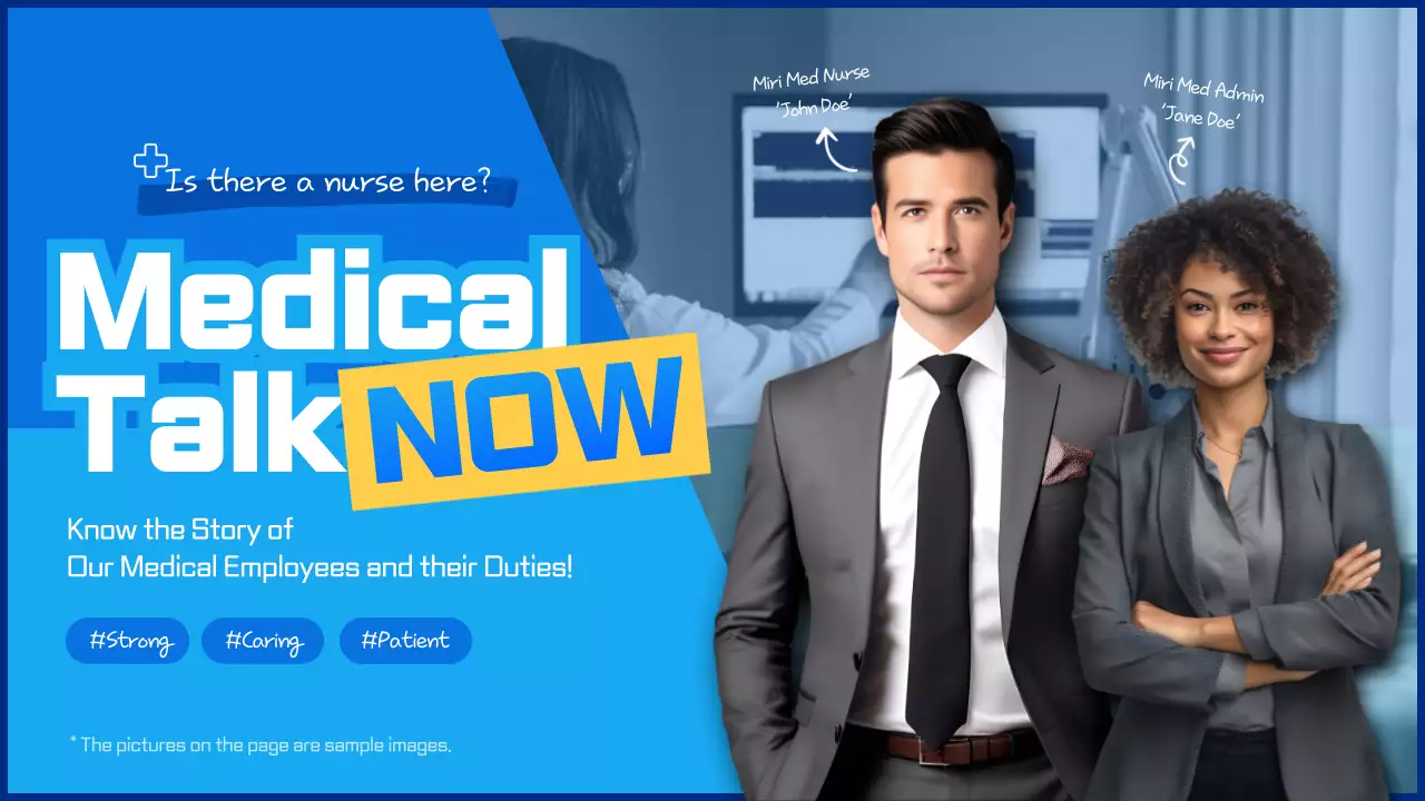 Blue Professional Medical Announcement YouTube Thumbnail