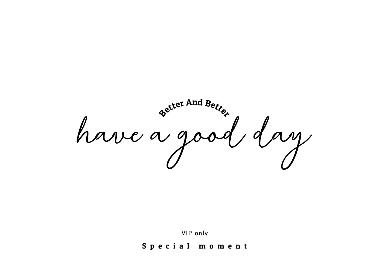 For branded, VIP-only letters with black, luxurious handwriting