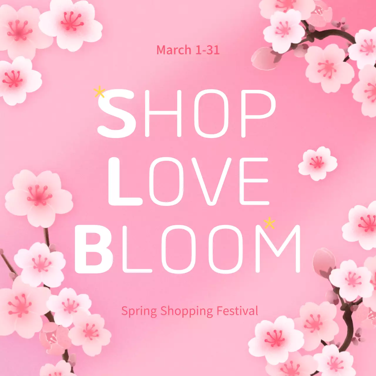 A cute pink-themed illustration of our springtime offers