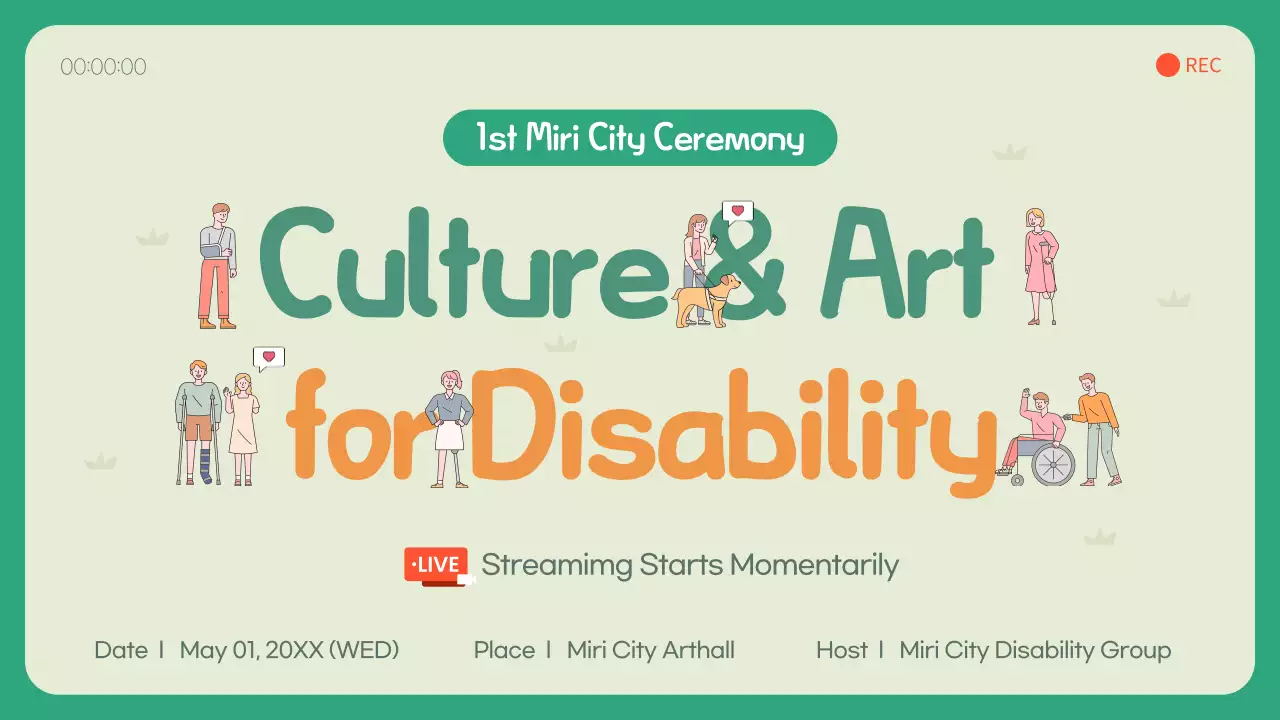 Green Modern Culture Event YouTube Thumbnail