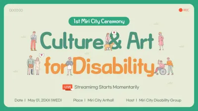 Green Modern Culture Event YouTube Thumbnail