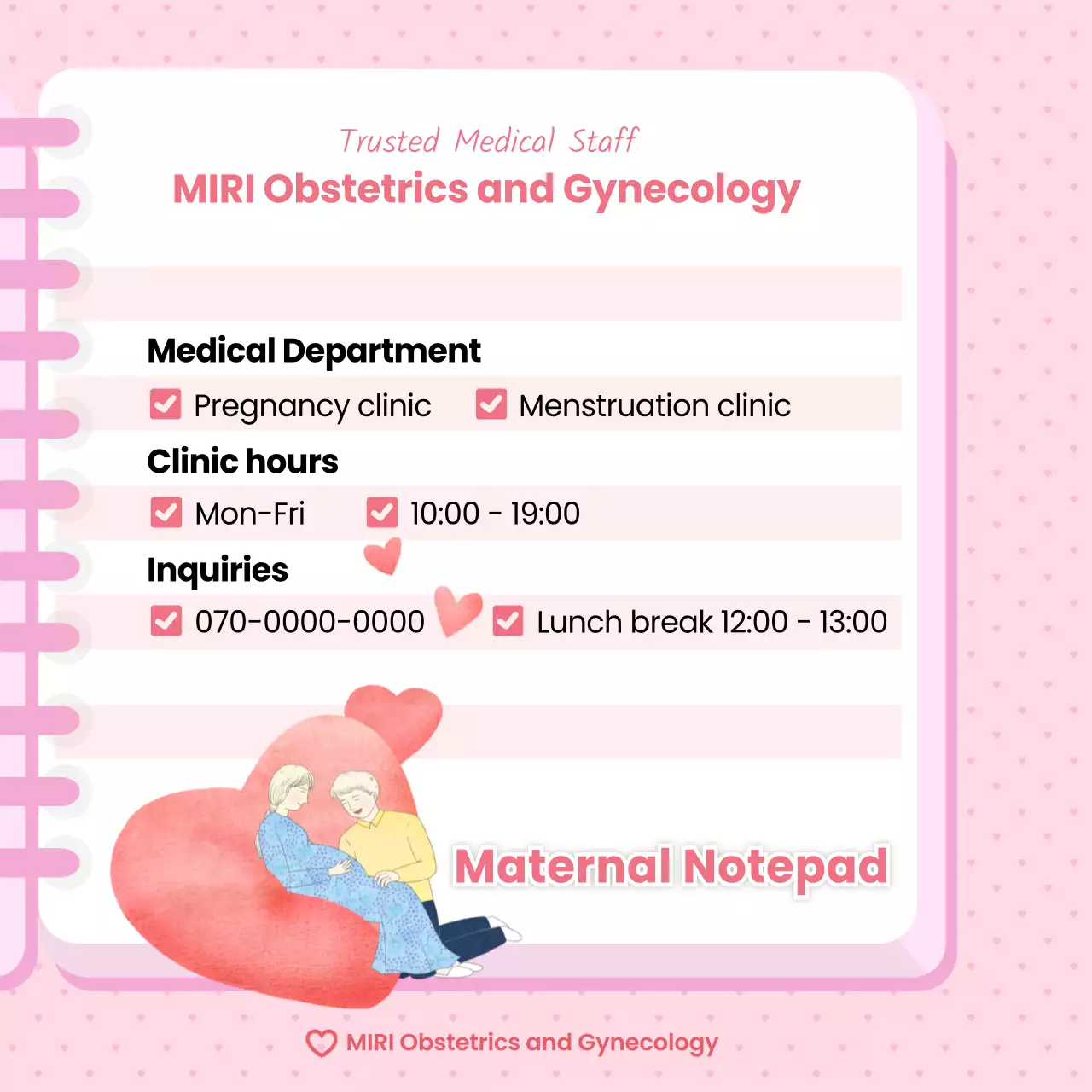 Pink Minimal Pregnancy Guide Instagram Carousel