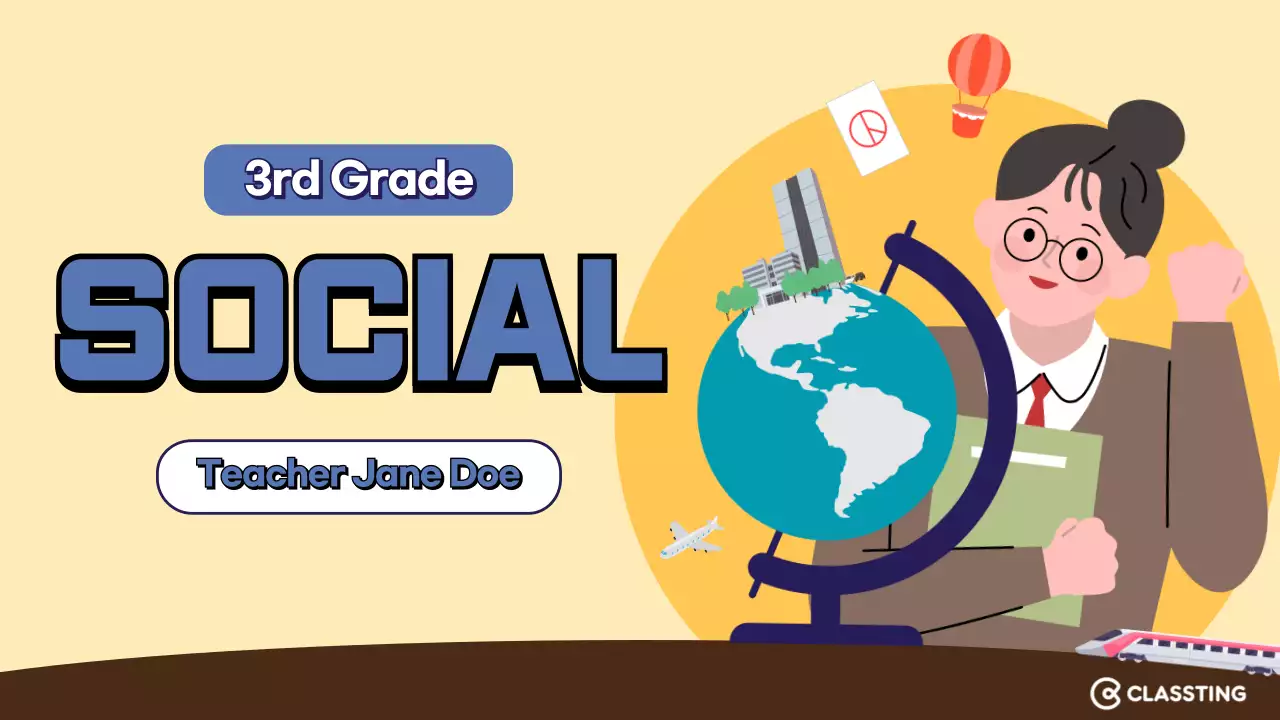 Blue Traditional History Class YouTube Thumbnail