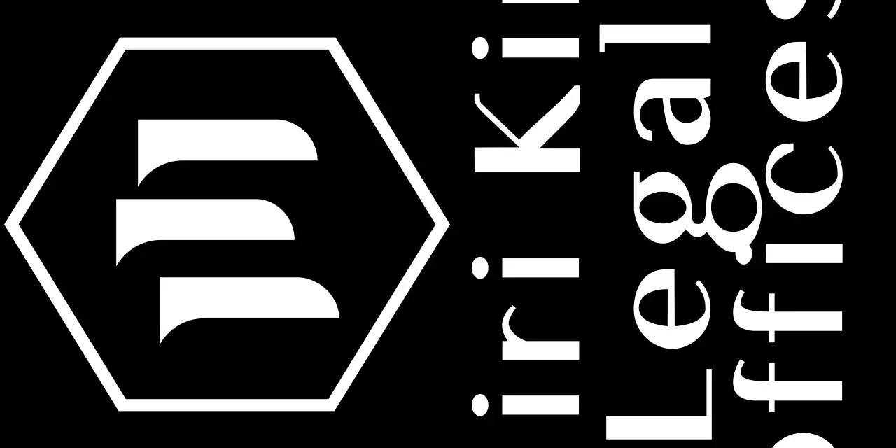 A classy, simple design in beige to promote a law firm.