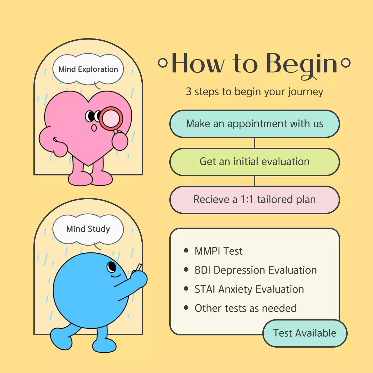 Green Comic Mental Health Guide Instagram Carousel