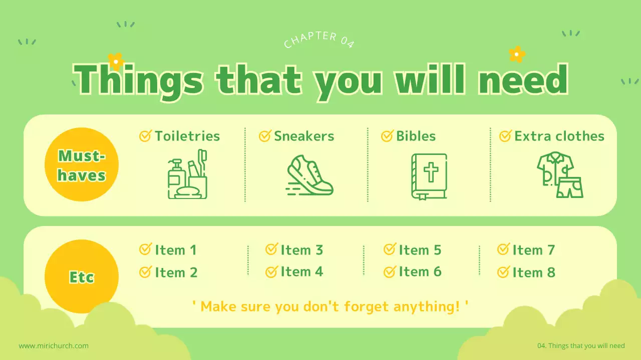 그린 심플 교회 이벤트 프레젠테이션