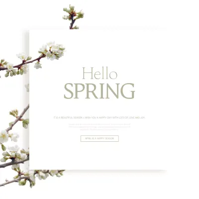 White Minimalist Spring Announcement Instagram Post
