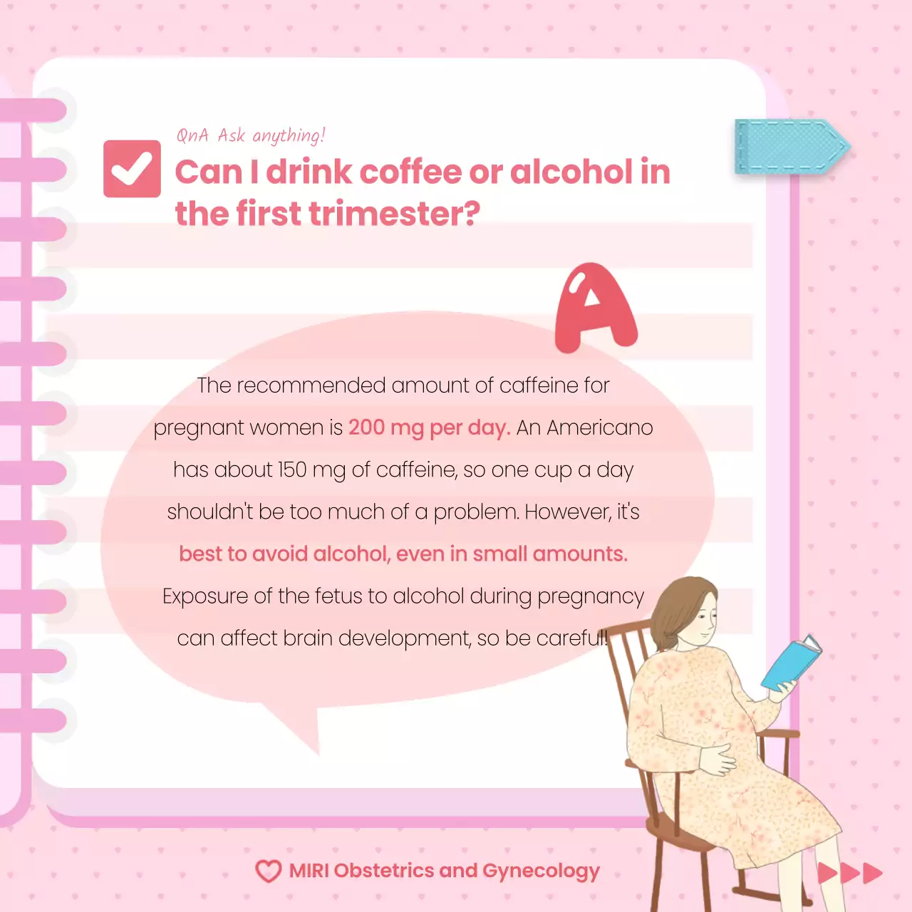 Pink Minimal Pregnancy Guide Instagram Carousel