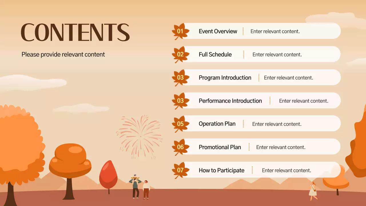 Orange Traditional Festival Guide Presentation