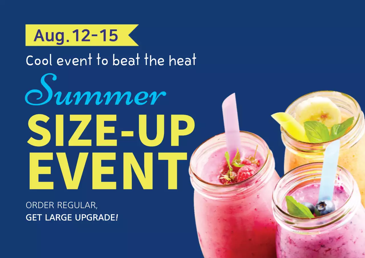 Blue Trendy Summer Promotion Poster