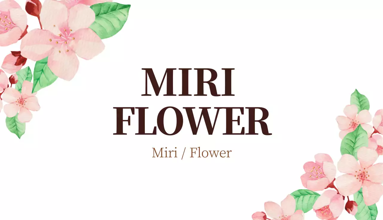 Pink Floral Florist Business Card