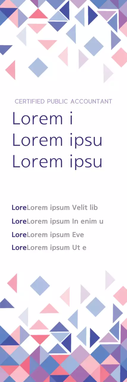 Banner de anúncio de contador geométrico roxo