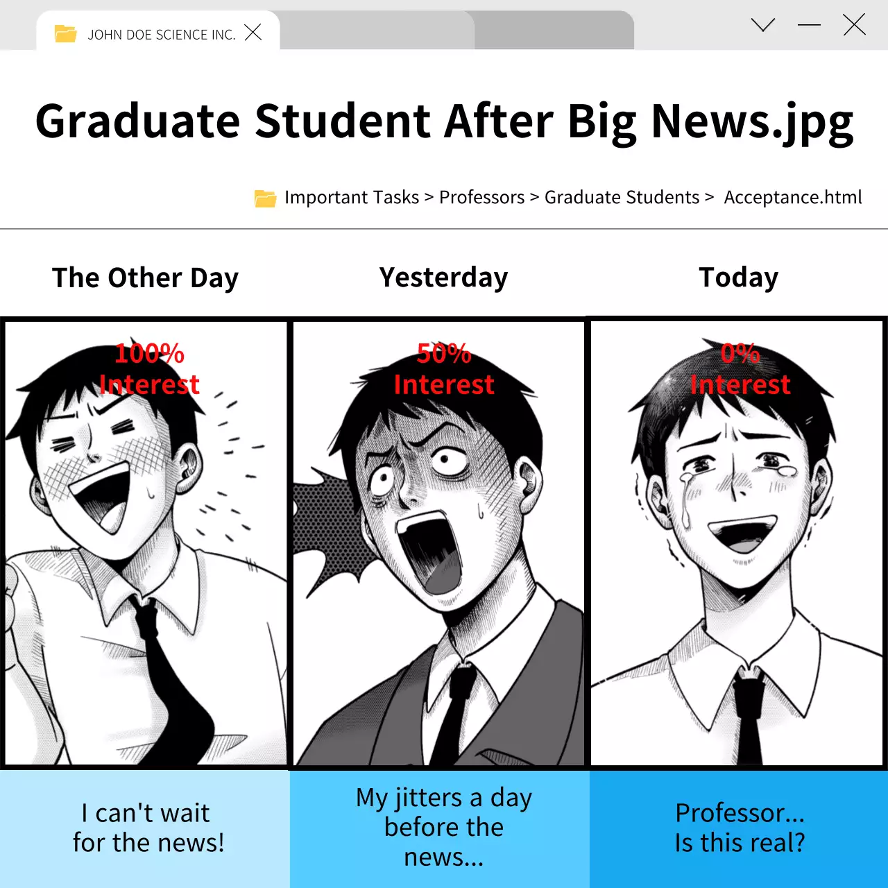 Black Comic Student Meme Social Media Post